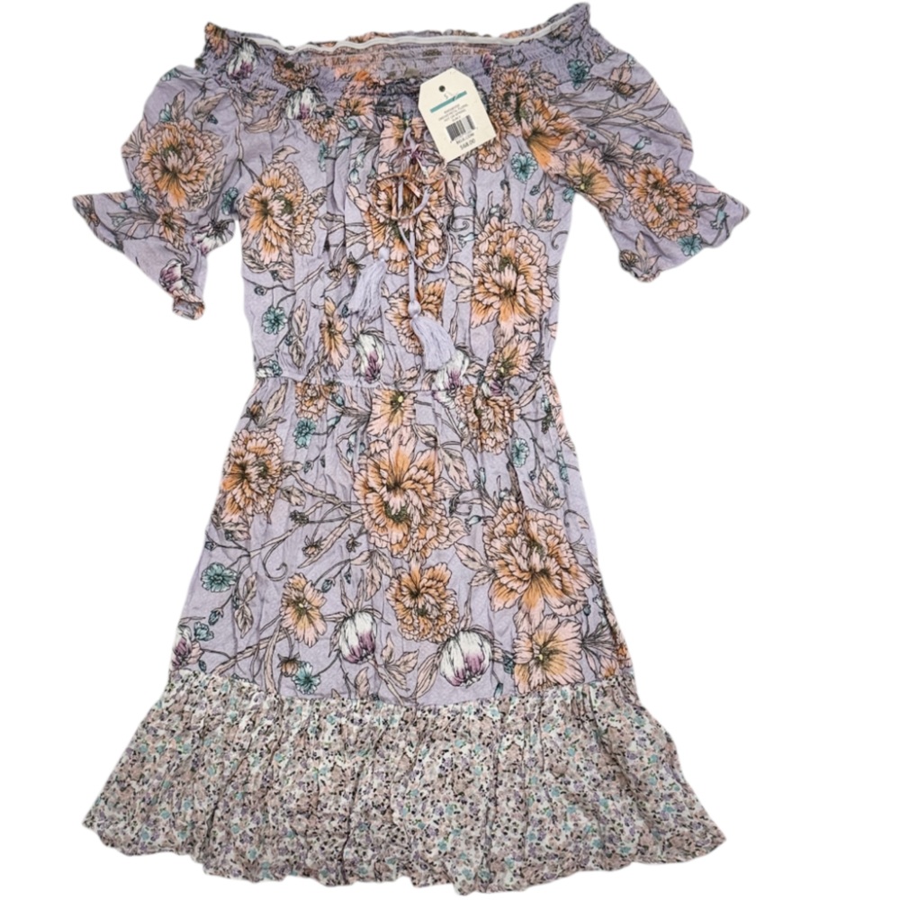 Wonderly NWT Floral Off-Shoulder Midi Dress - Size Womens Small